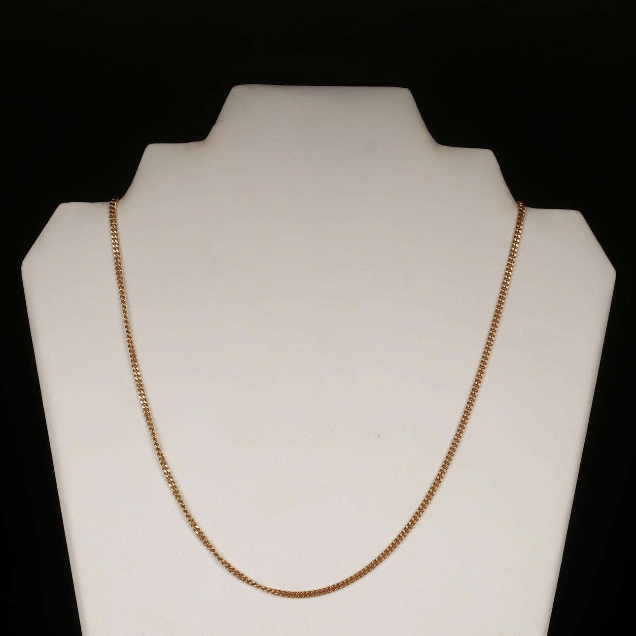 NECKLACE, curb link, 18K gold.