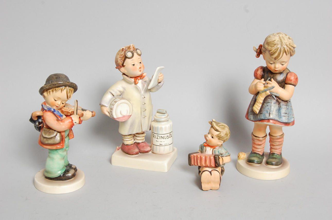 FIGURINER, porslin, 4 delar, Goebel.