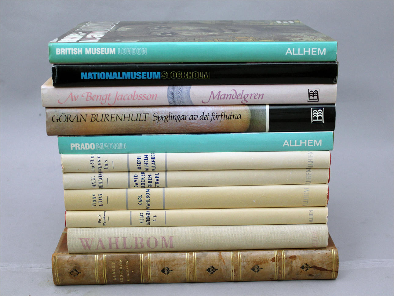 PARTI KONSTBÖCKER (11) Bl a Albert Engström, Wahlbom etc.