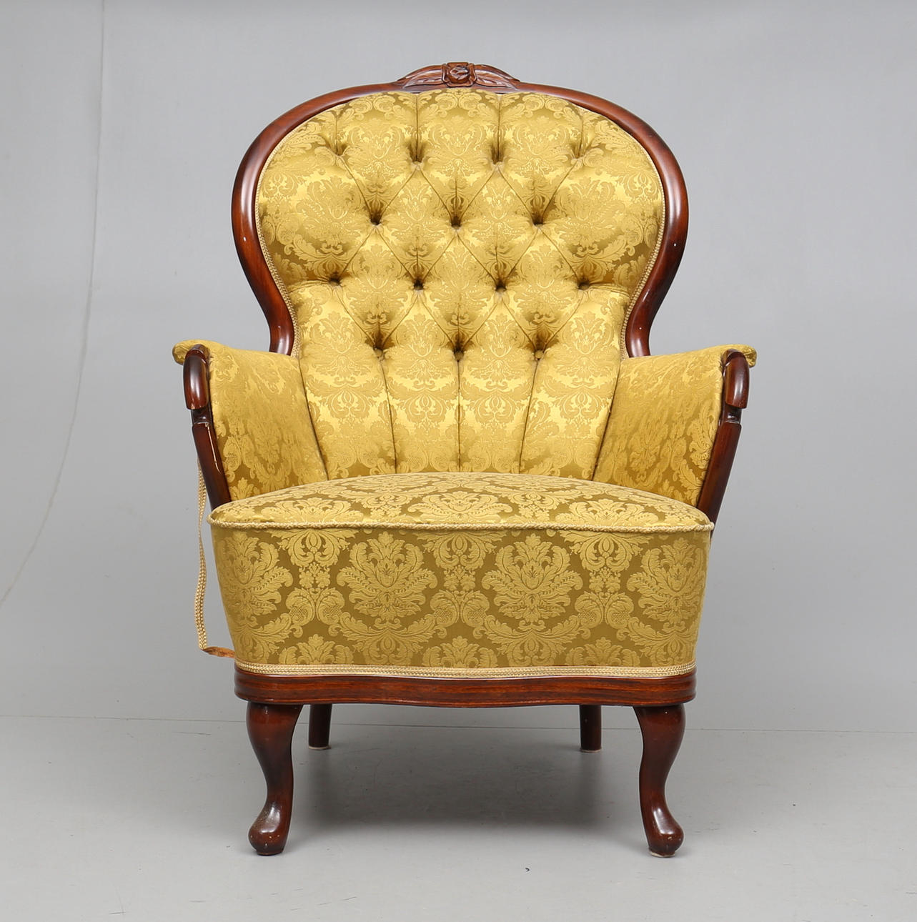 FÅTÖLJ, rokokostil, 1900-talets första hälft.