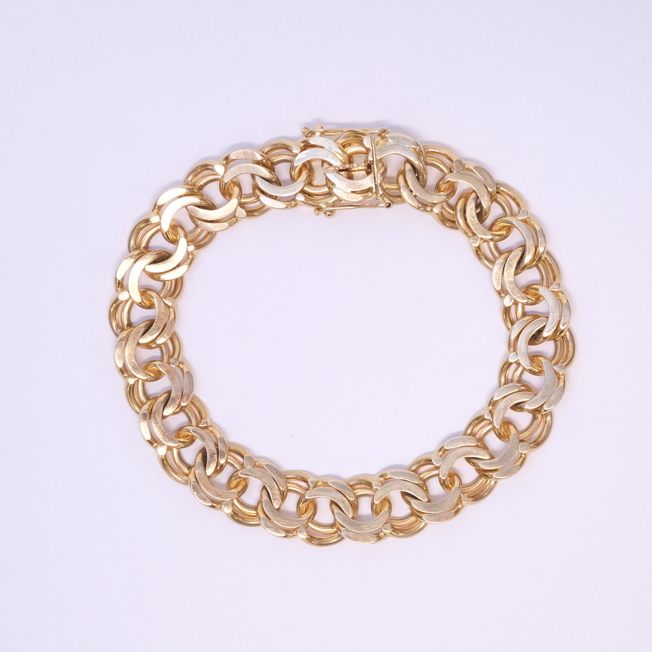 ARMBAND, X-LÄNK, 18K GULD.