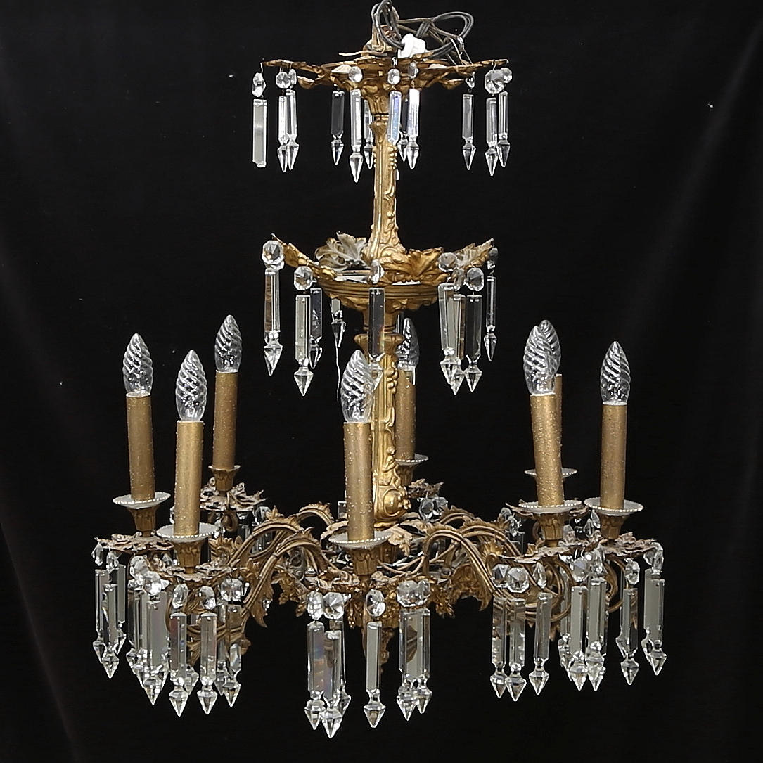 TAKKRONA, oscariansk, 1800-talets andra hälft, höjd ca. 80 cm.