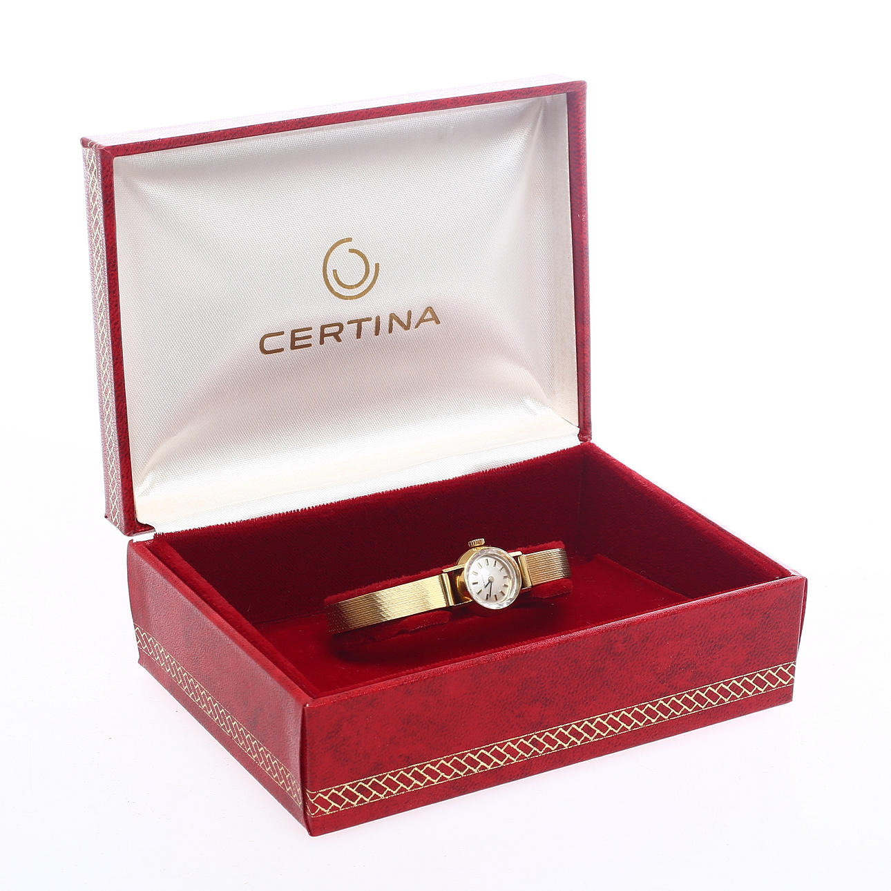 ARMBANDSUR, dam, Certina, manuell, boett samt armband 18k guld.