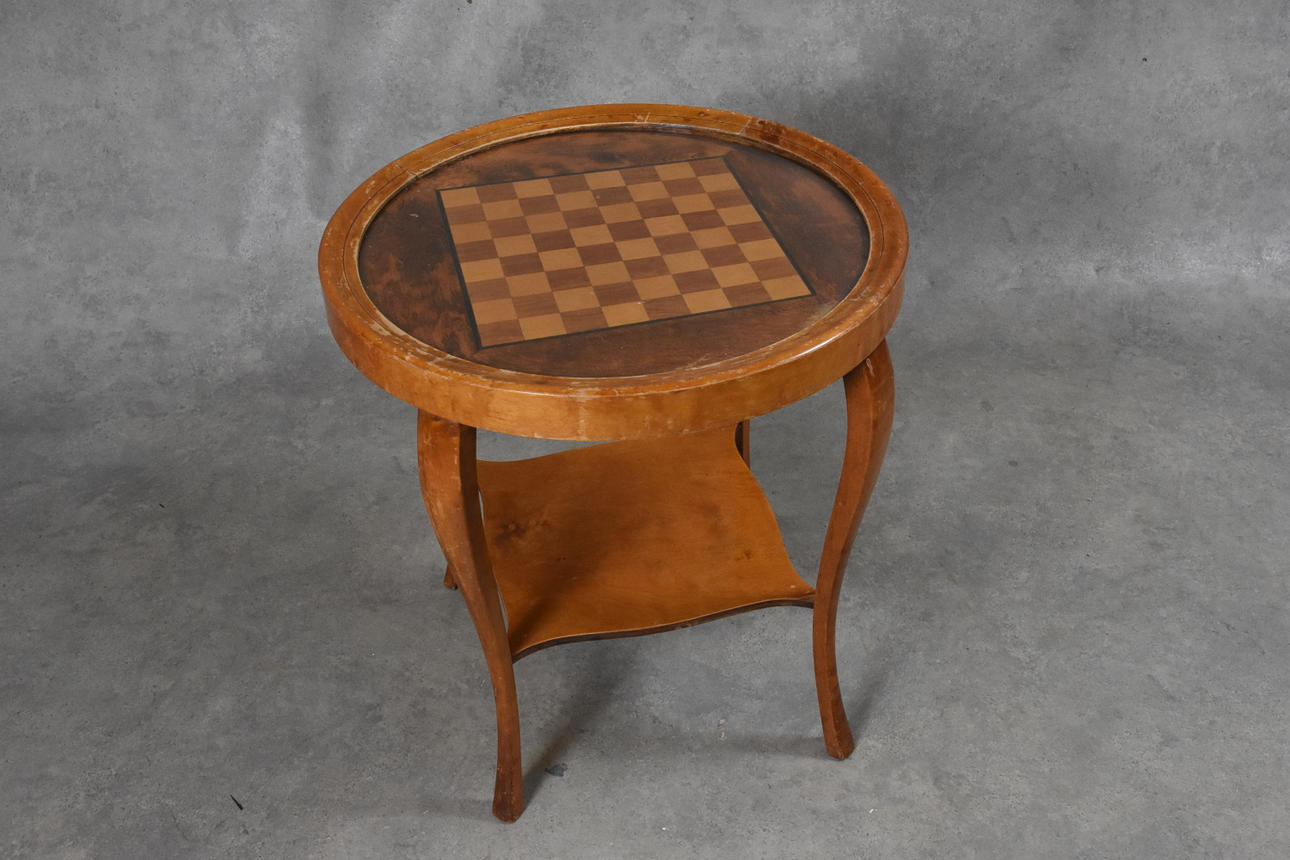 BORD MED SCHACKBRÄDE, 1920 tal.