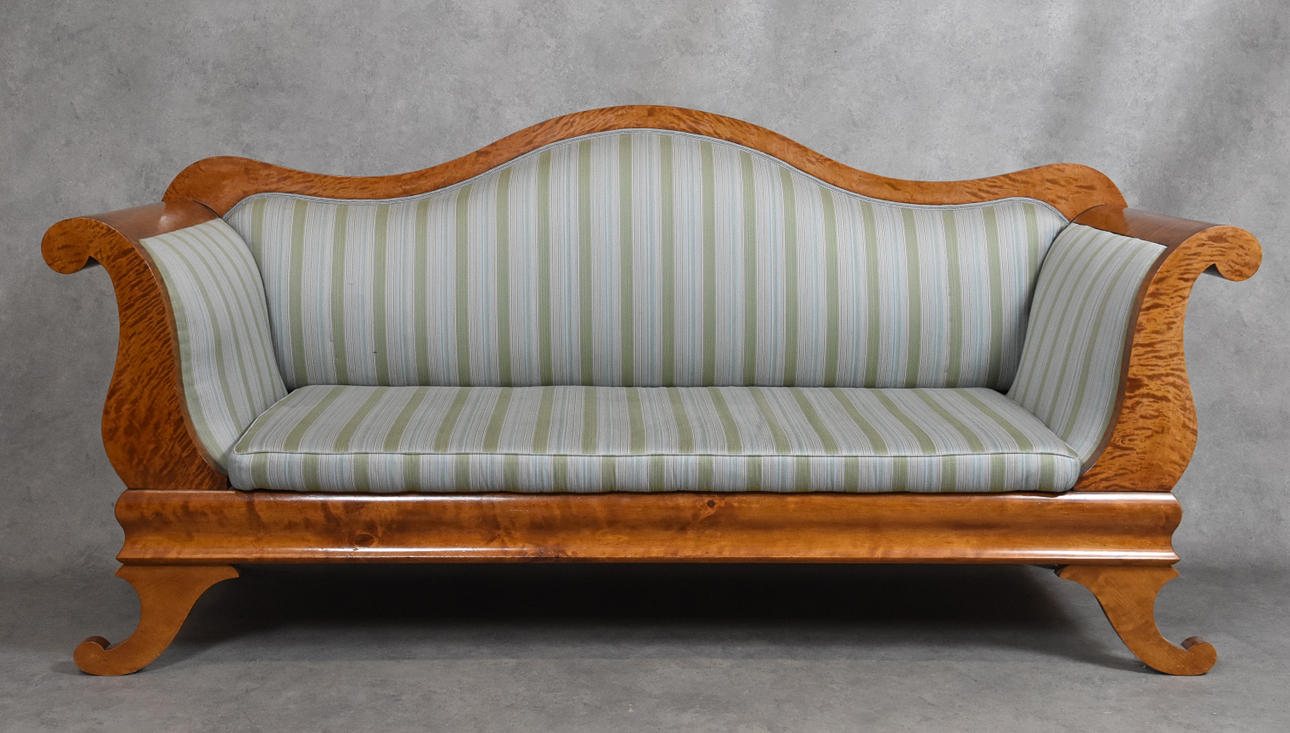 SOFFA, KARMSTOLAR 3 delar Karl-Johan, 1800 tal.