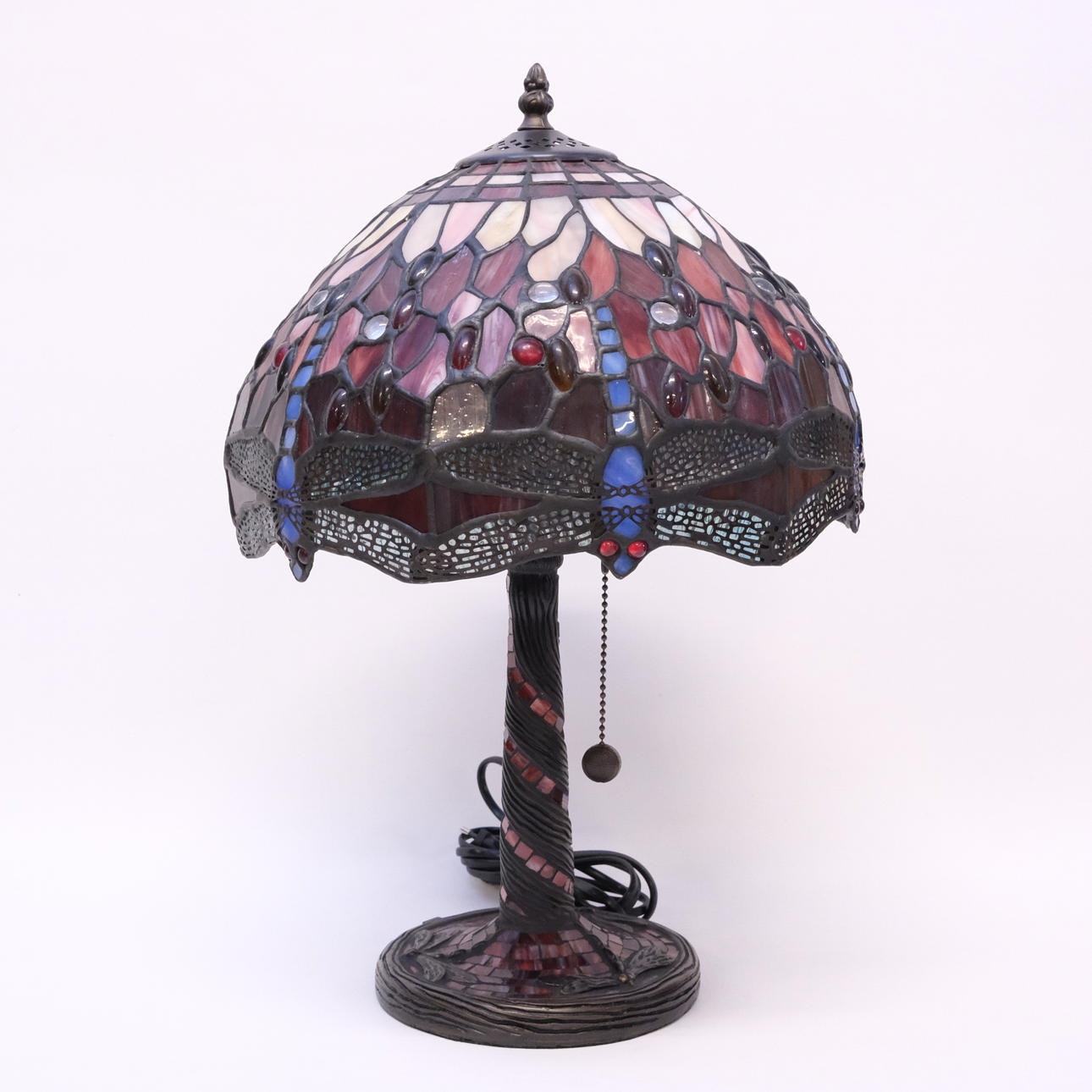 BORDSLAMPA, TIFFANYSTIL.