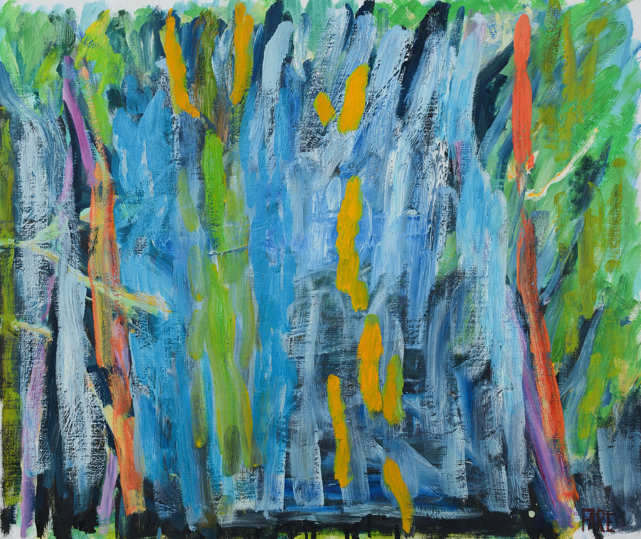 LEOPOLD FARE. "Trädvision", oil on canvas, signed.