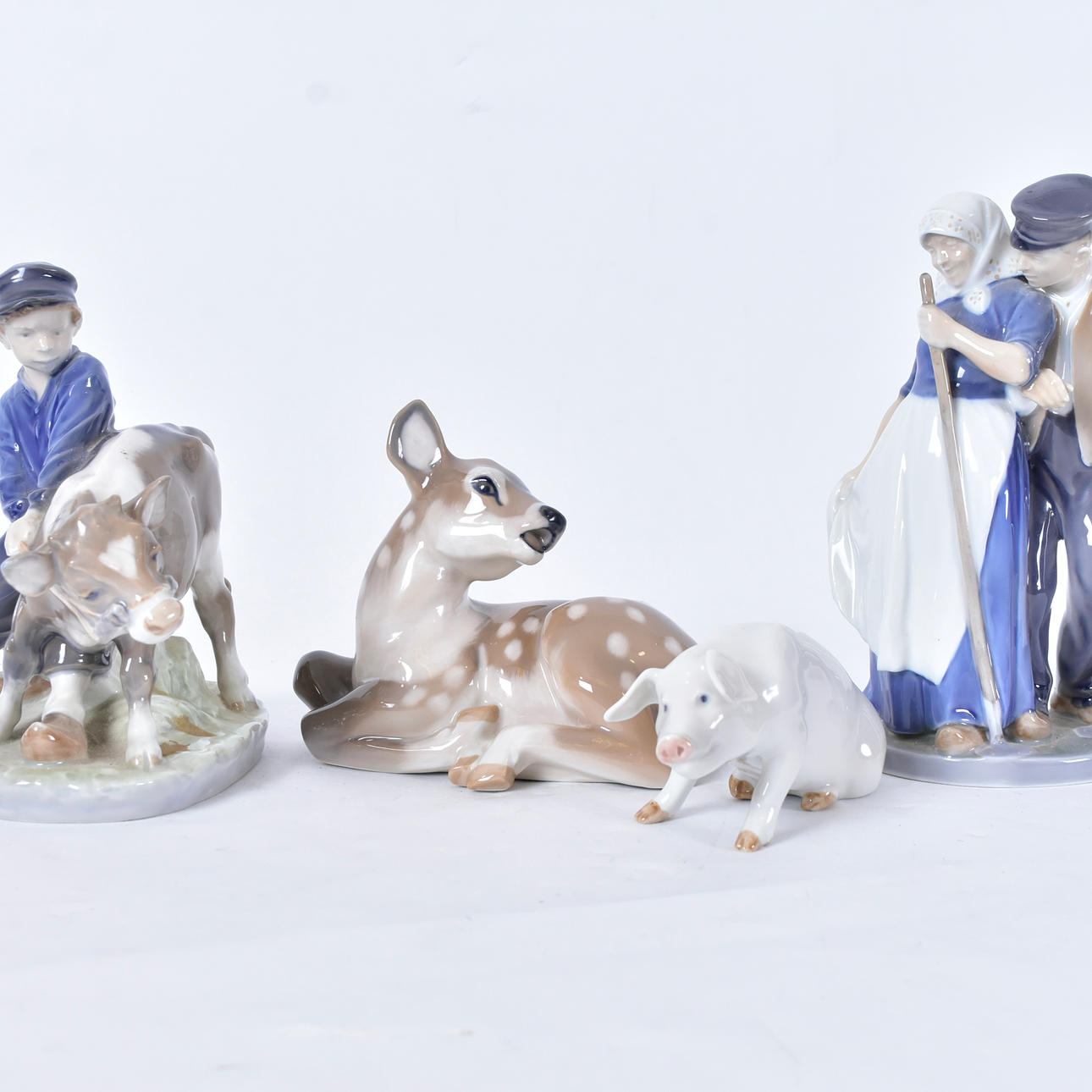 FIGURINER, 4 st, Royal Copenhagen.