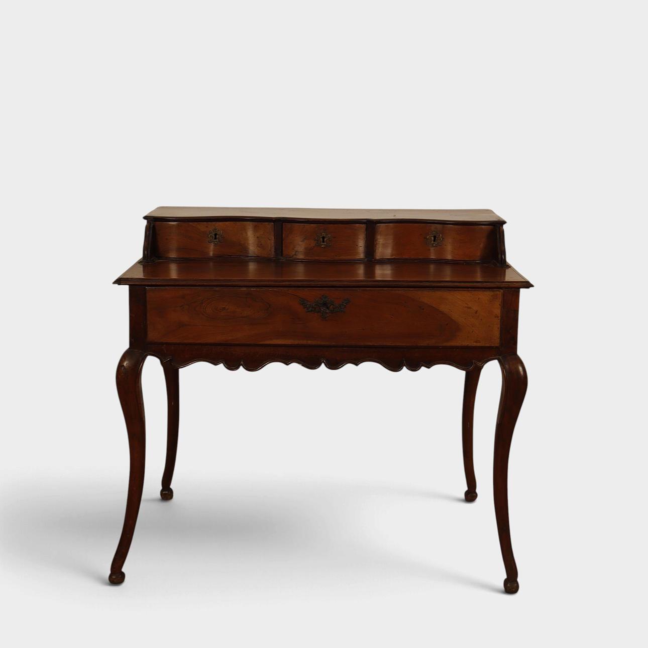 Italian walnut desk, 19th century.