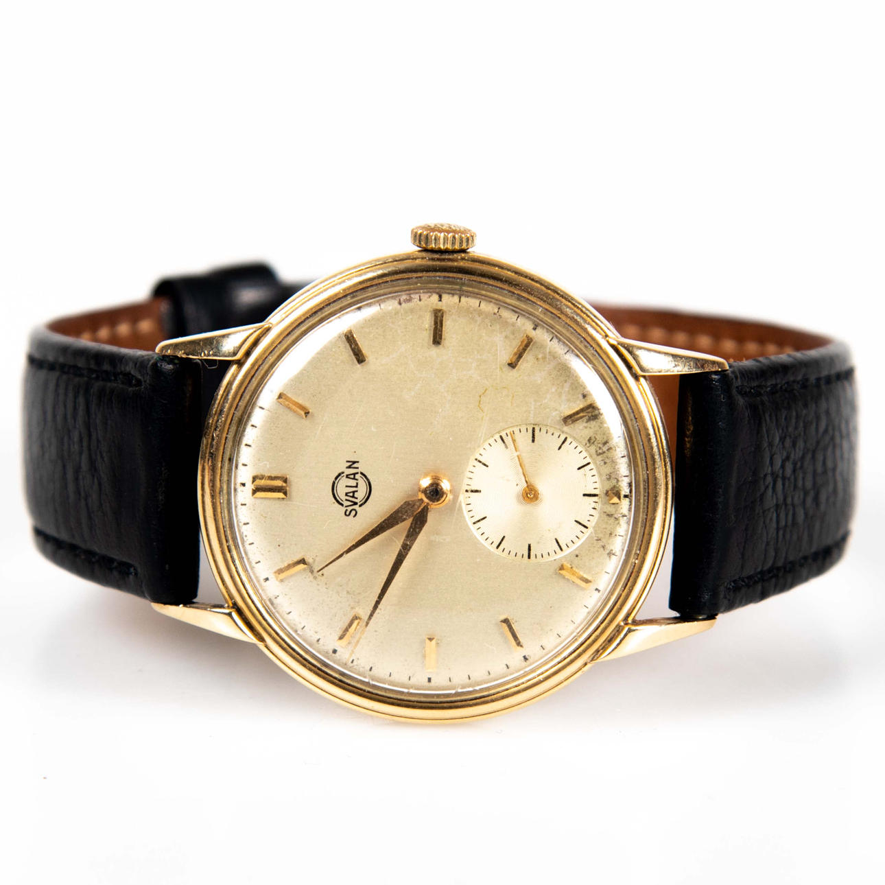 SVALAN HERRARMBANDSUR, 14 k guld.