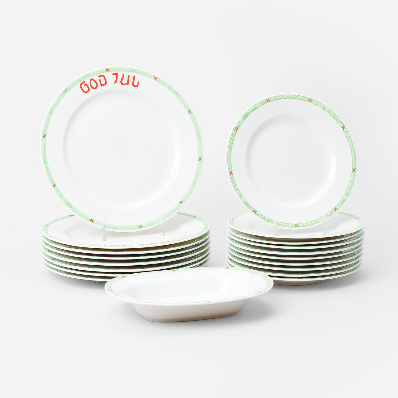 JULSERVIS, 19 delar, "God Jul", Rörstrand.