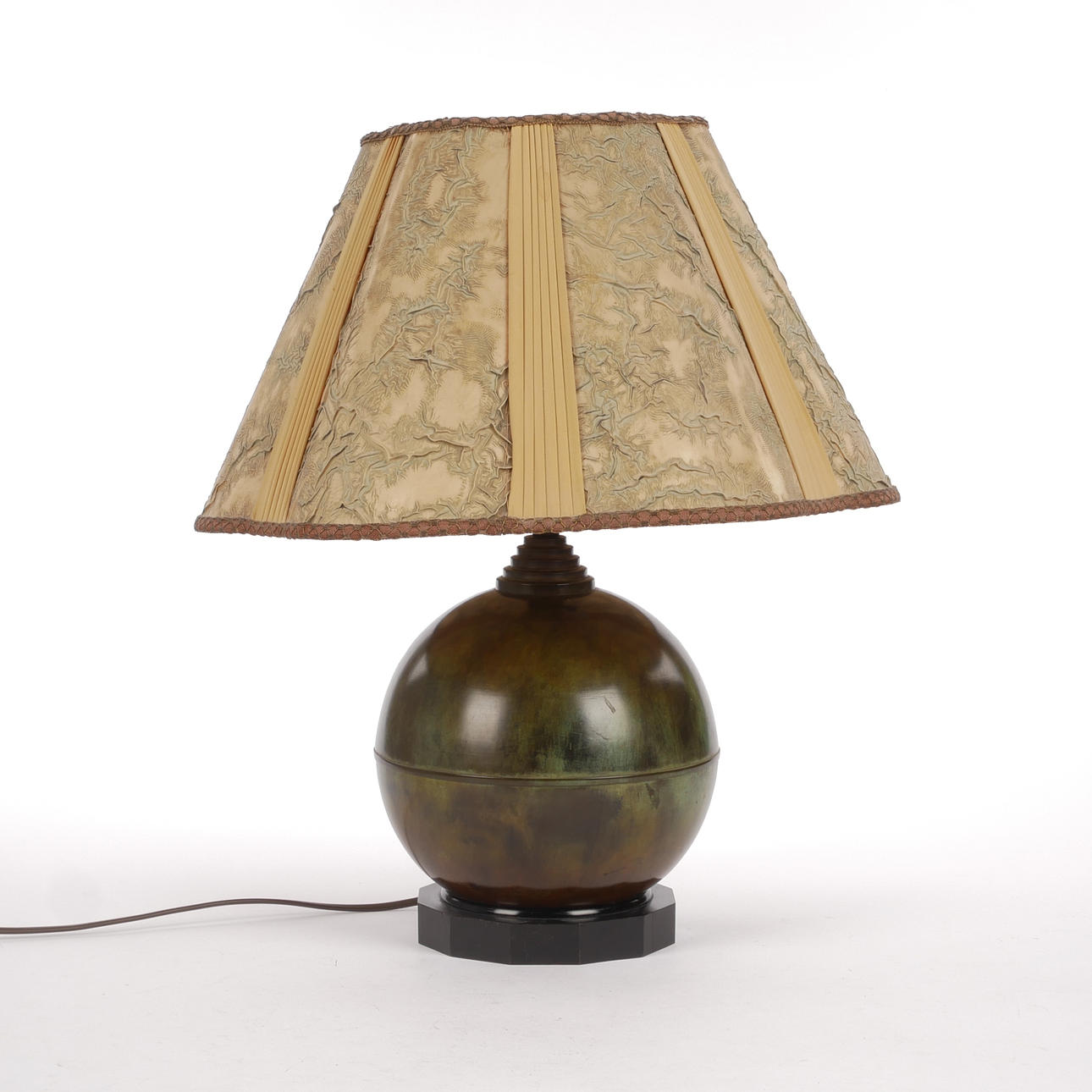 TABLE LAMP, bronze-patinated, Art Deco, 1932.