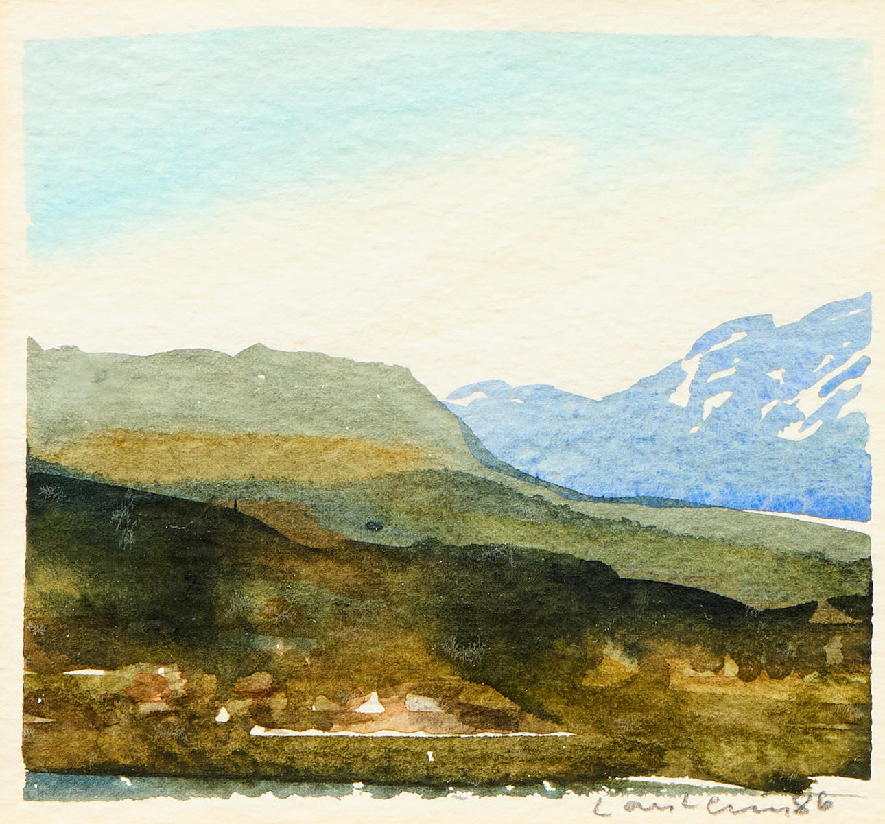 LARS LERIN. Landscape from Lofoten.