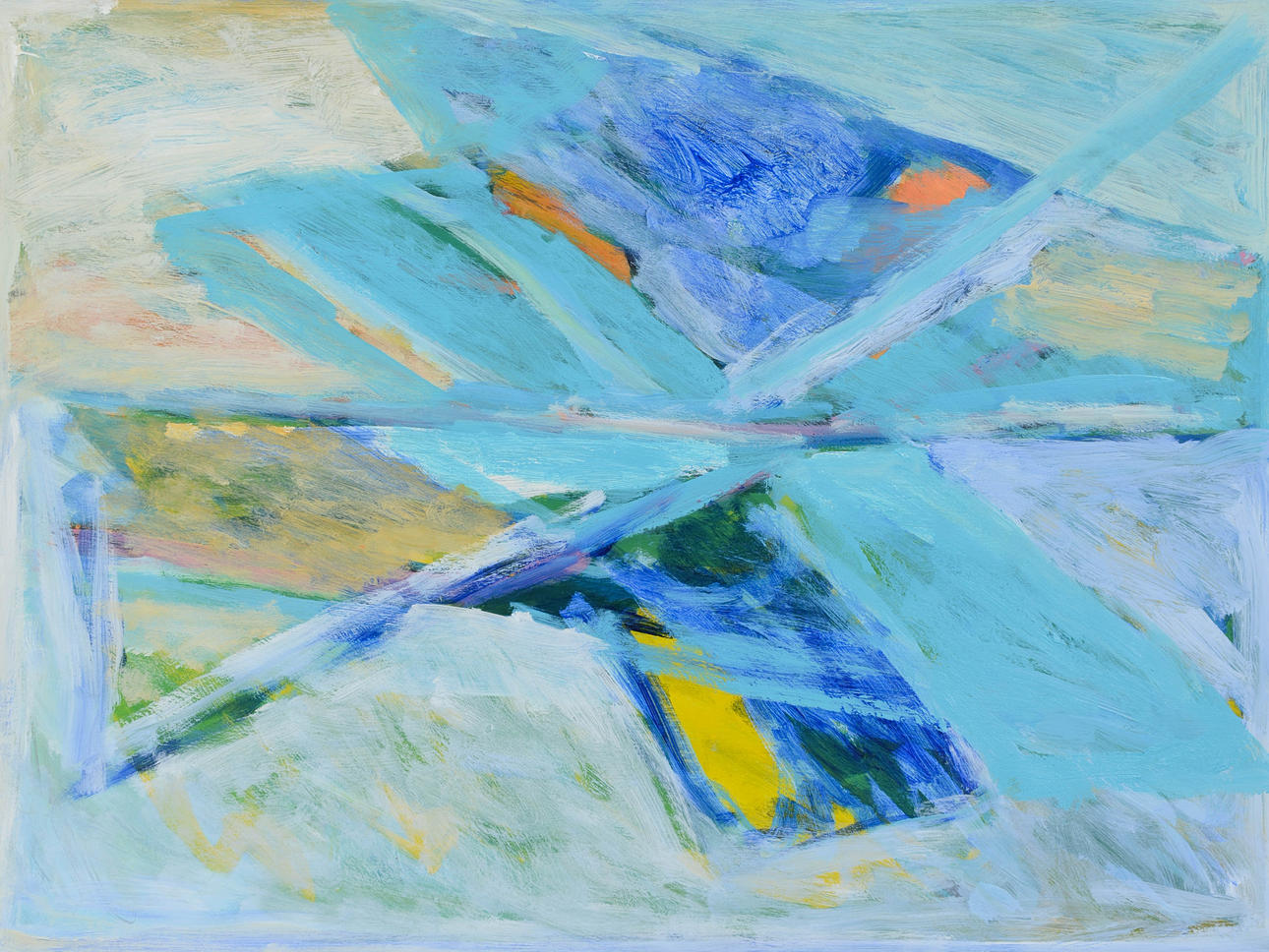 LEOPOLD FARE. Composition, oil on cardboard, unsigned.