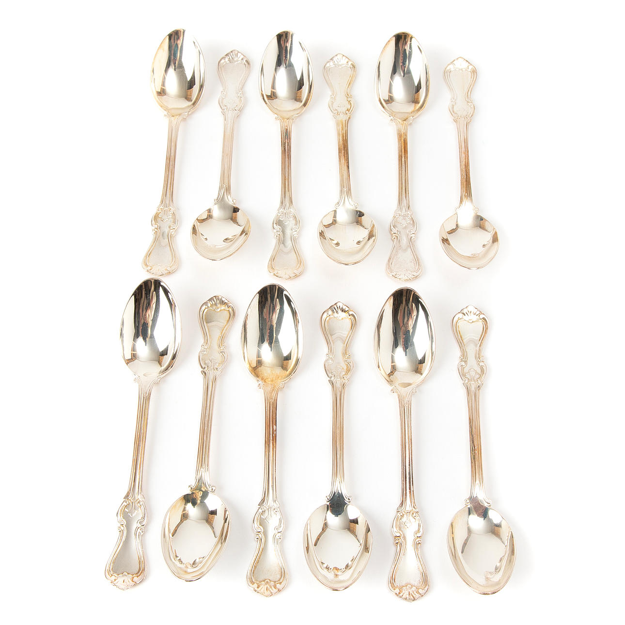 SKEDAR, 12 st, silver, Sverige.
