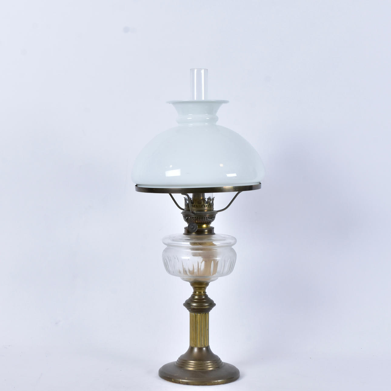 FOTOGENLAMPA, mässing/glas, 1900-talets första hälft.