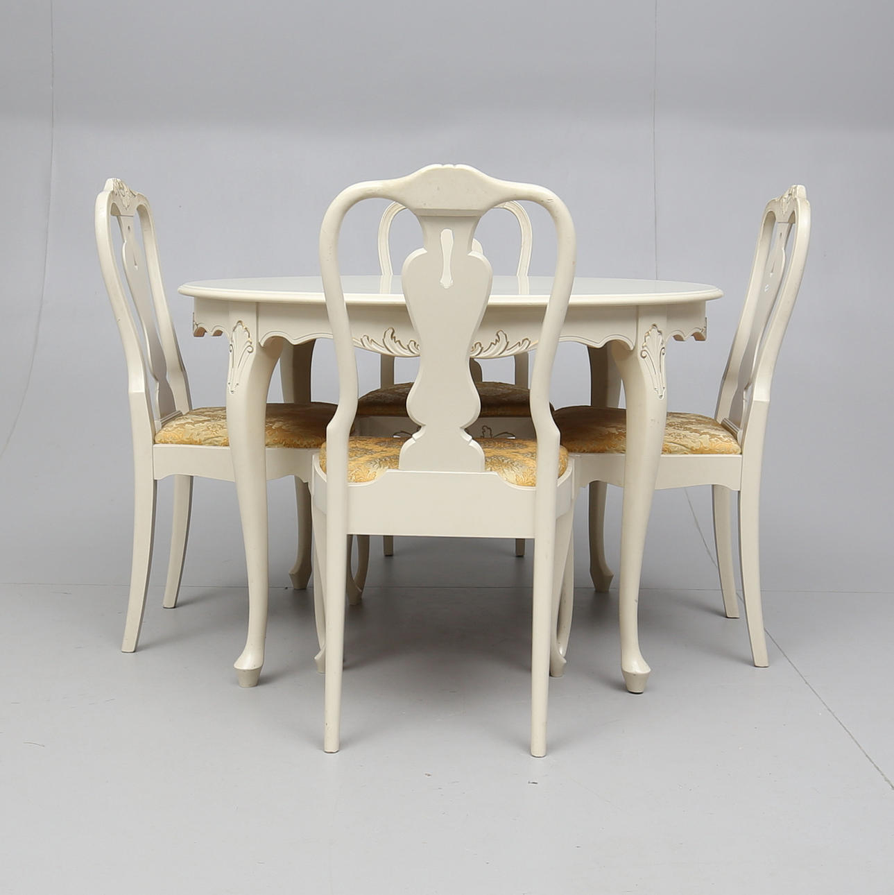 MATGRUPP, 5 delar, rokokostil, 1900-talets andra hälft.