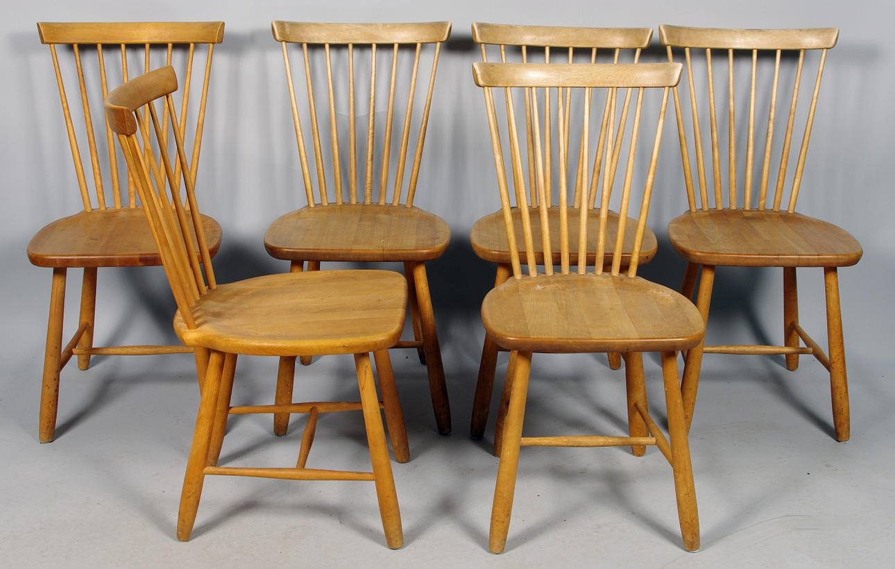 STOLAR. 6 stycken, "Lilla Åland", Carl Malmsten.