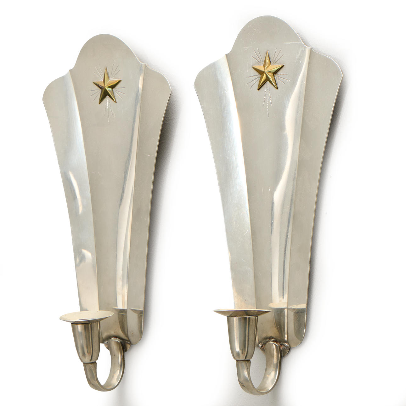 WALL SCONCES, a pair, GAB, model 117, 1930s.