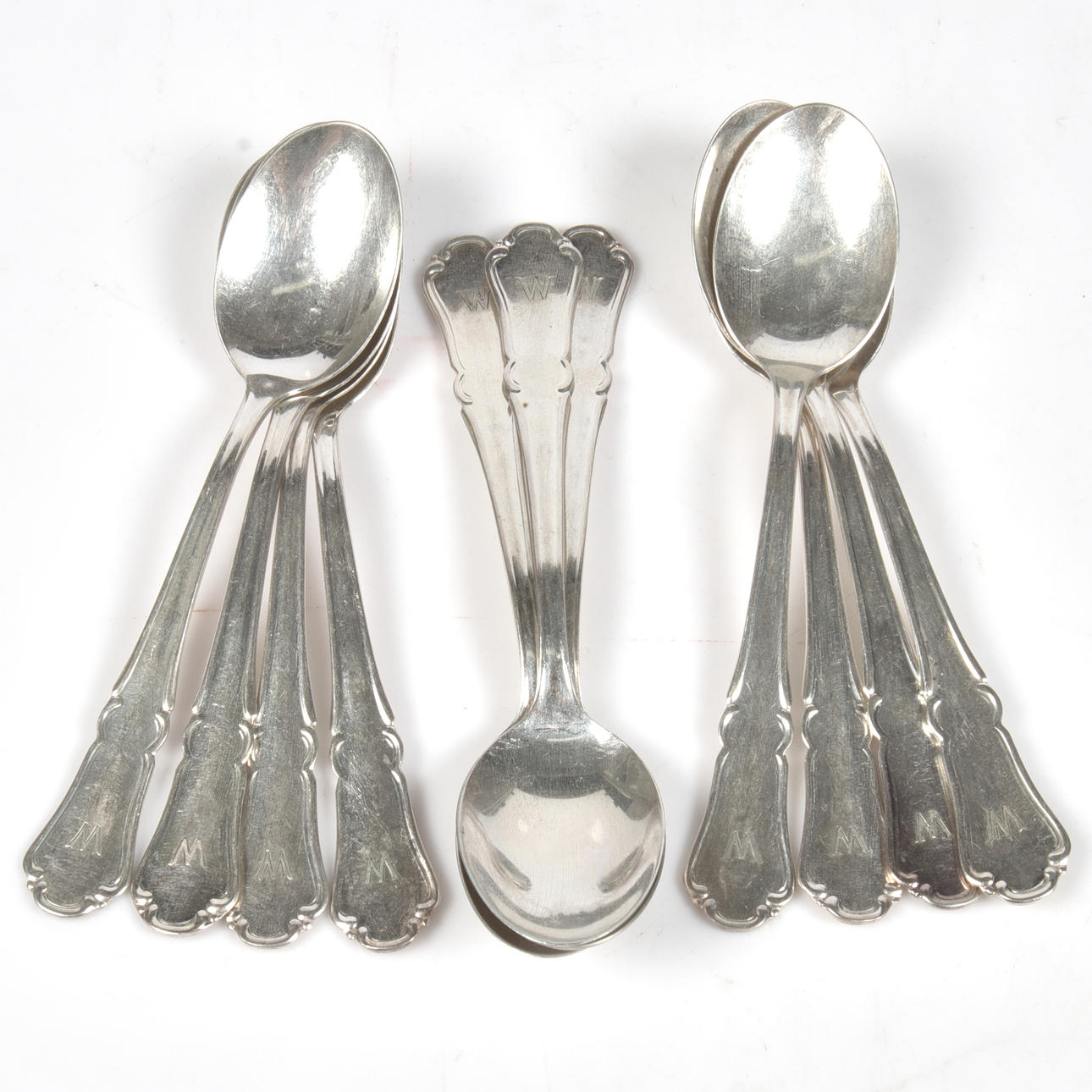 SKEDAR, 11 st, silver, "Rådhus", 1900-tal.