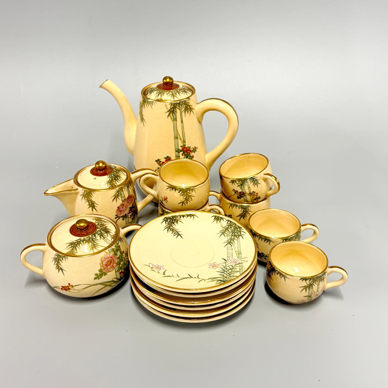 KAFFESERVIS, 1920-TAL, SATSUMA.