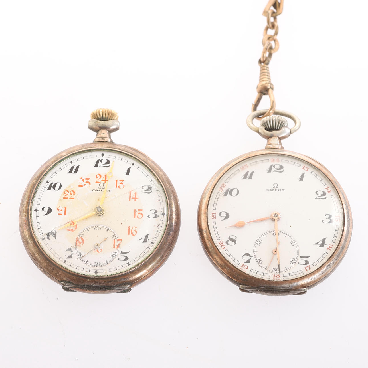 FICKUR, 2 stycken, Omega, Silver.
