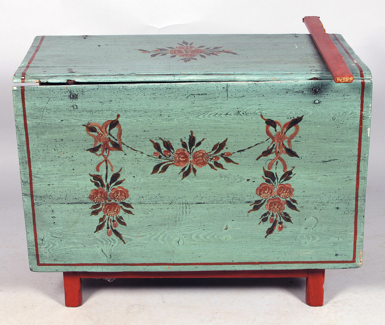 SLAGBORD, allmogemålat, 1800-tal.