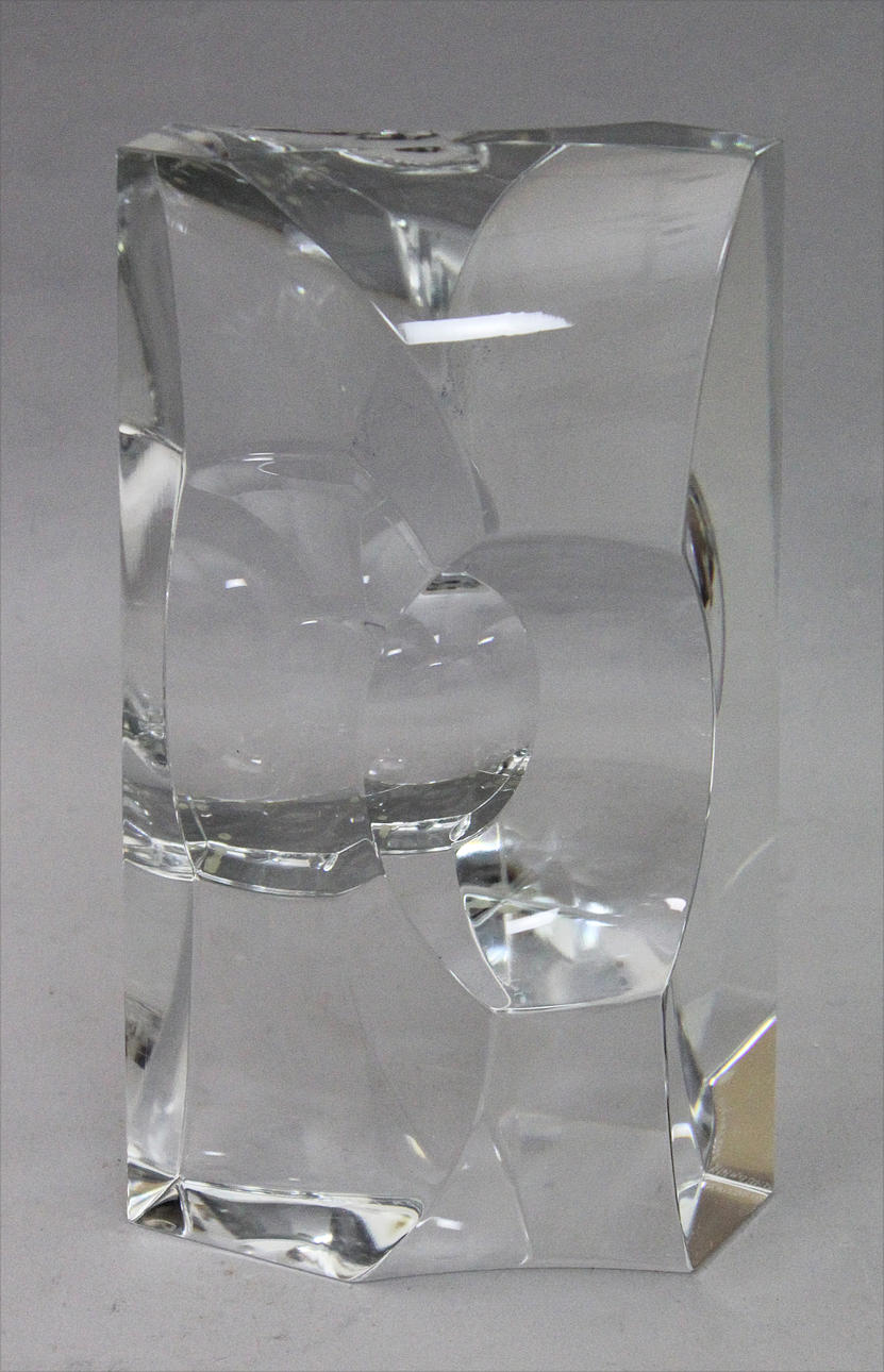 SVEN PALMQVIST. Glasskulptur. Orrefors. Expo 764-74. Signerad.