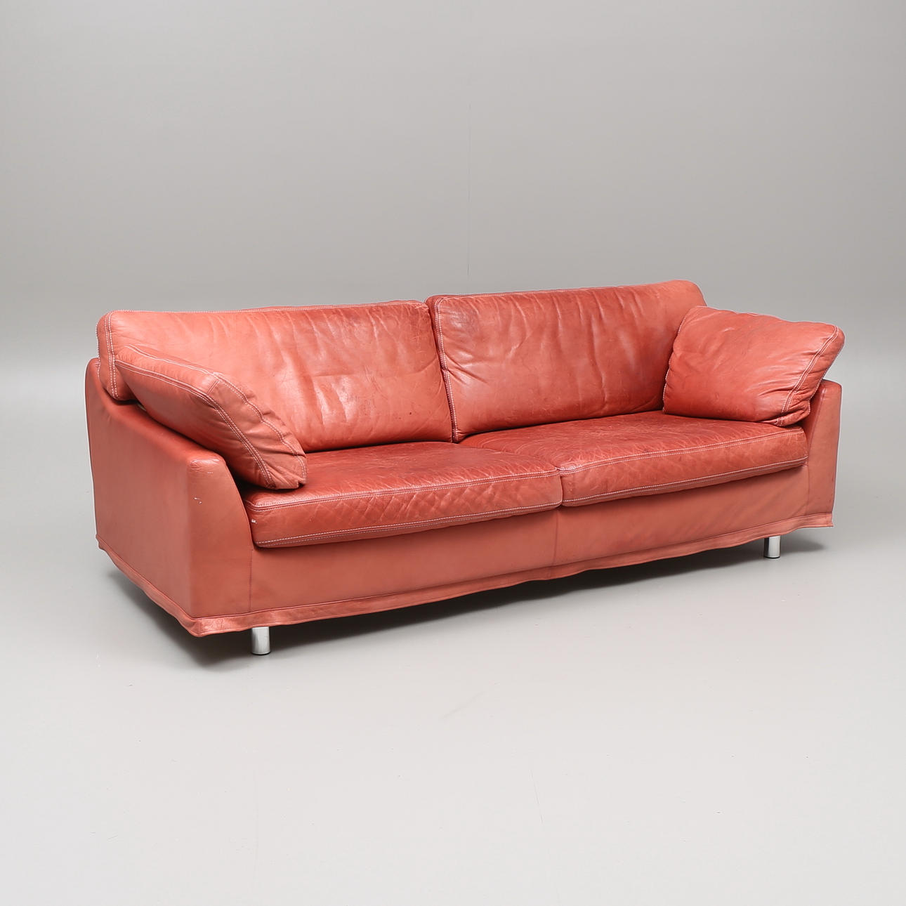 SOFFA, läder, "Fredrik" ur Kungaserien, DUX.