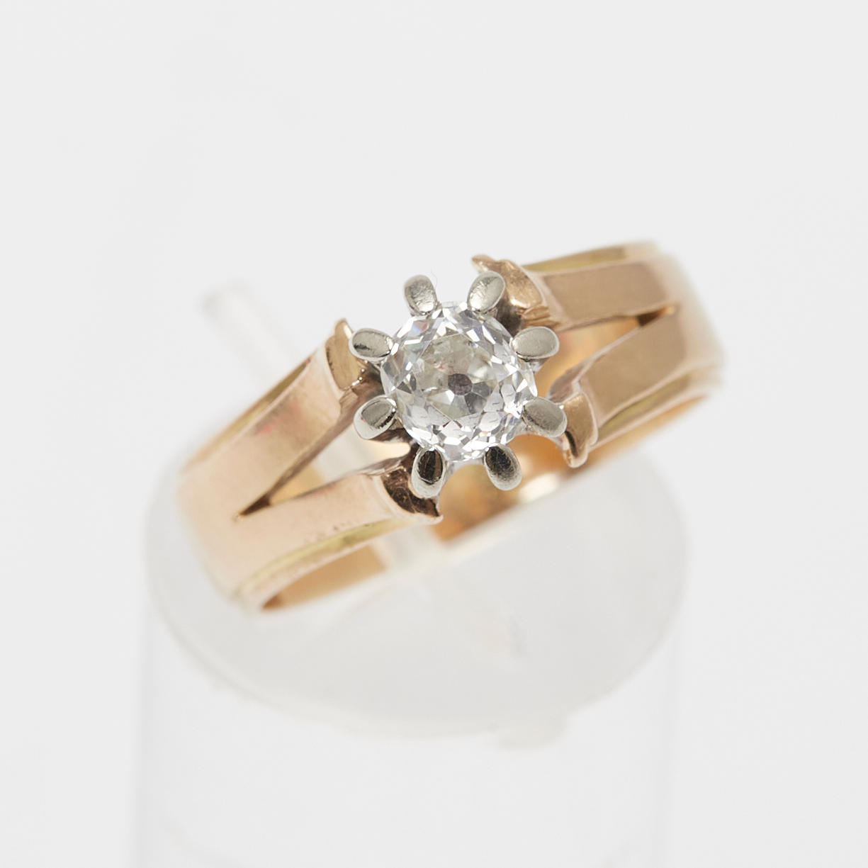 RING, 14k yellow gold, diamond.