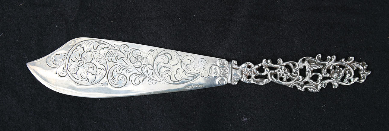 TÅRTSPADE, silver, 1956, 70,8 gram.