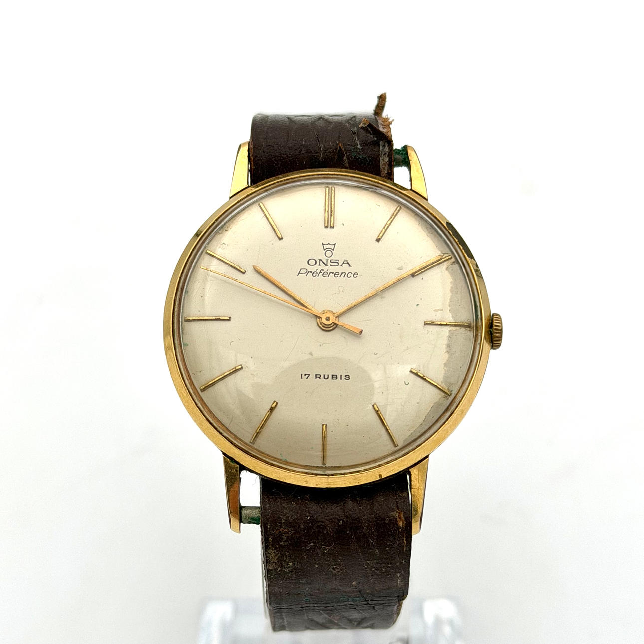 ONSA PREFERENCE, armbandsur, 1950/60-tal, manuell, gulddoublé.