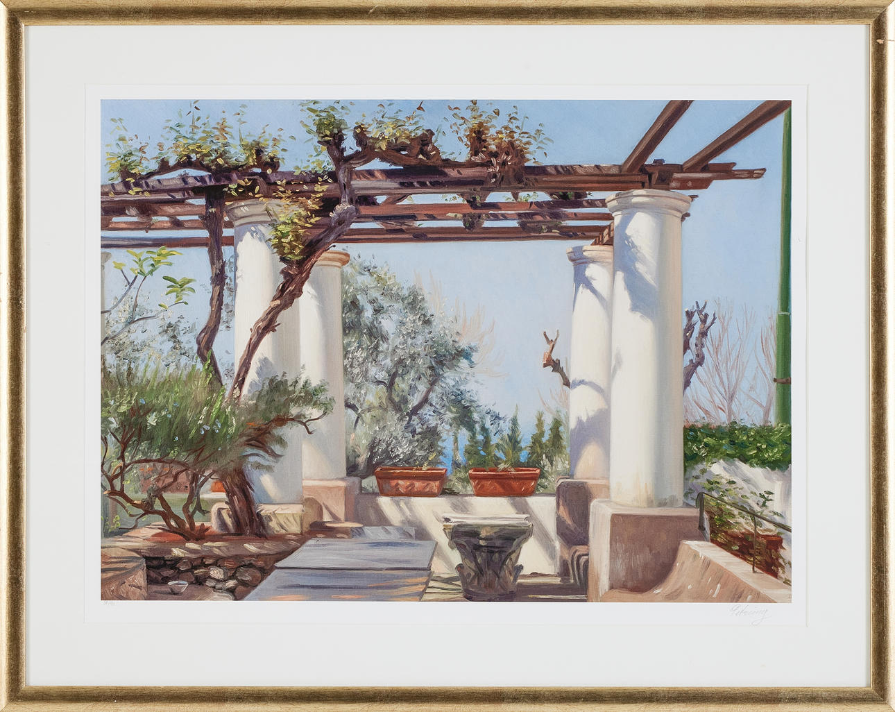 JOHAN PATRICNY. "Loggia Anacapri", signerad och numrerad 37/90, pigment print.