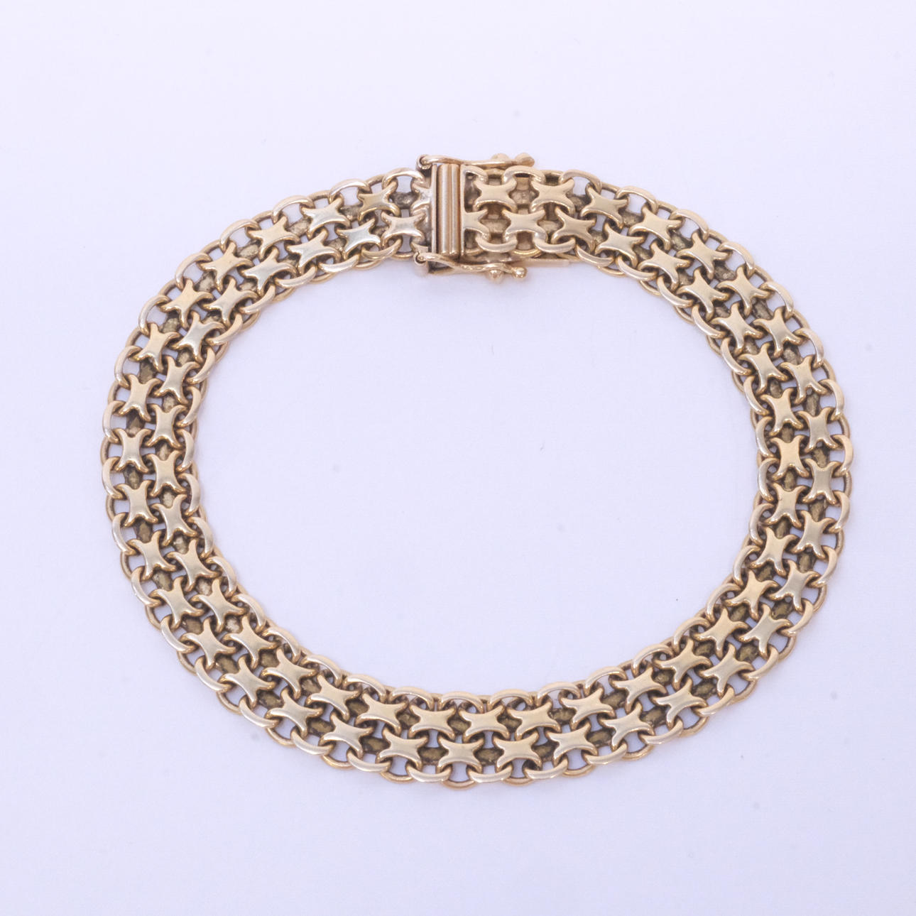 ARMBAND, X-LÄNK, 18K GULD.