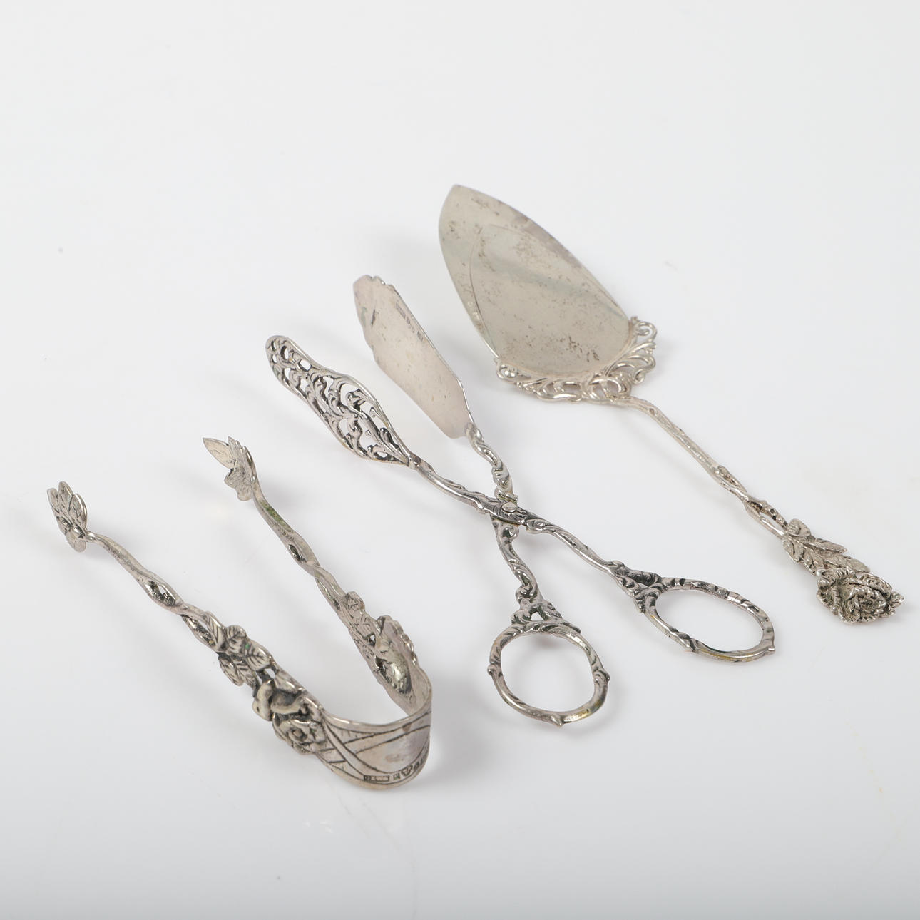 SPADE SAMT TÄNGER, 3 delar silver.