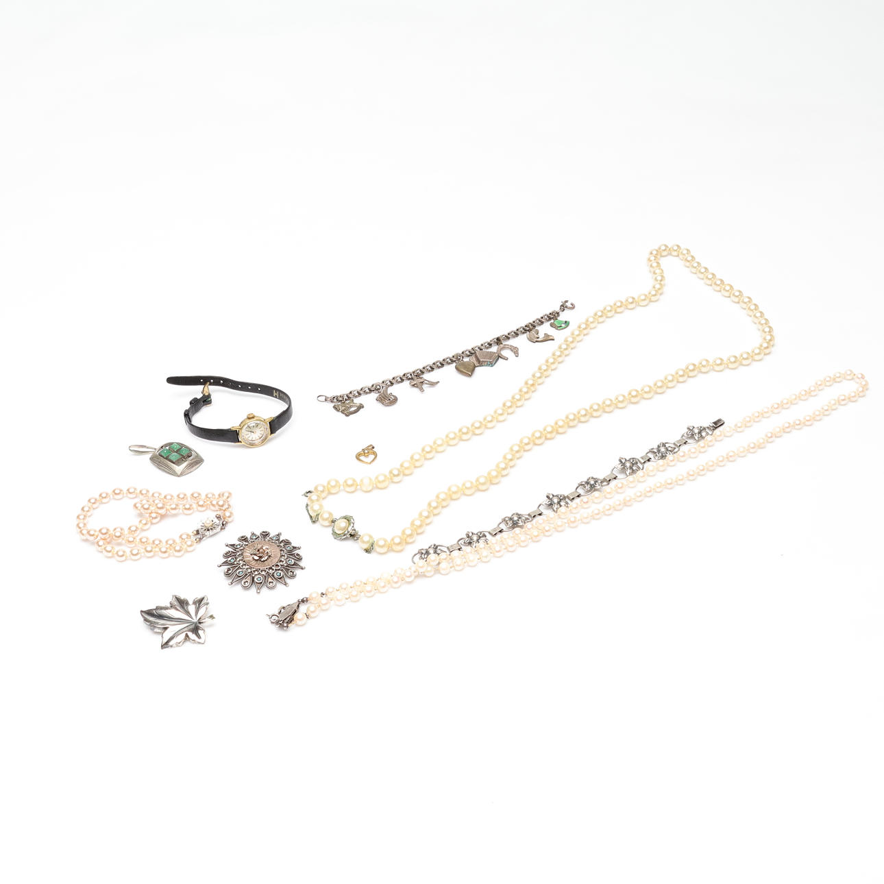 SMYCKEN och ARMBANDSUR, b.la. silver.
