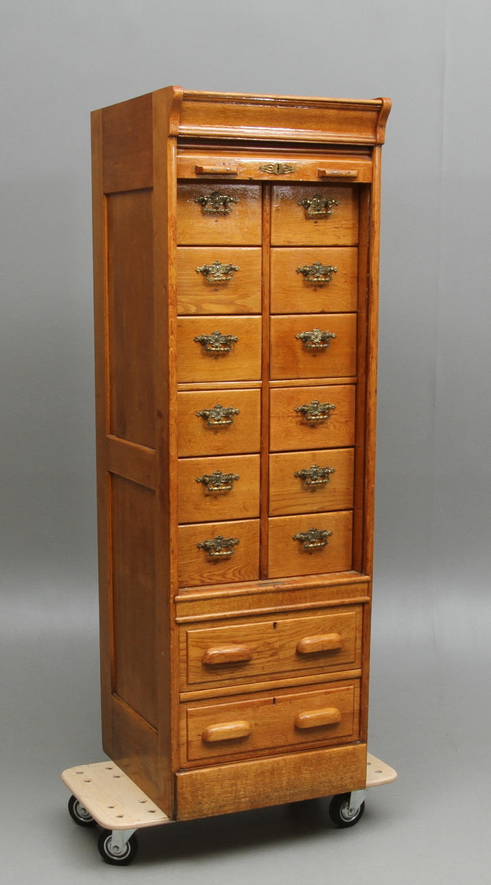 JALUSISKÅP, ek, omkring 1900.