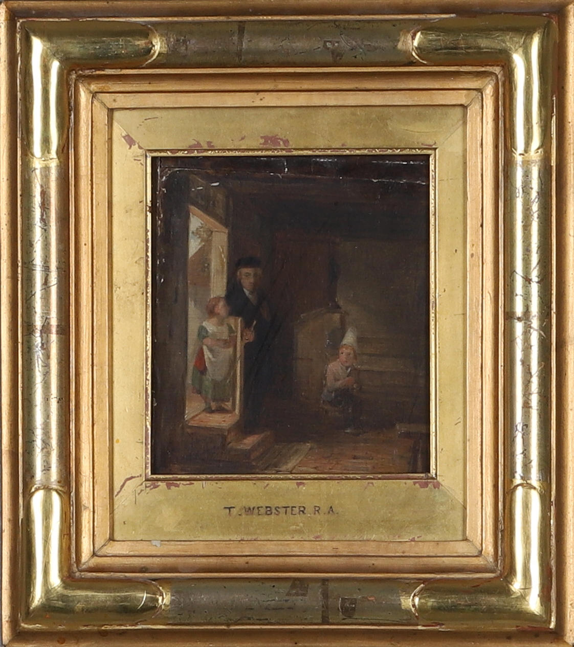 THOMAS WEBSTER. tillskriven, olja på pannå, osignerad.