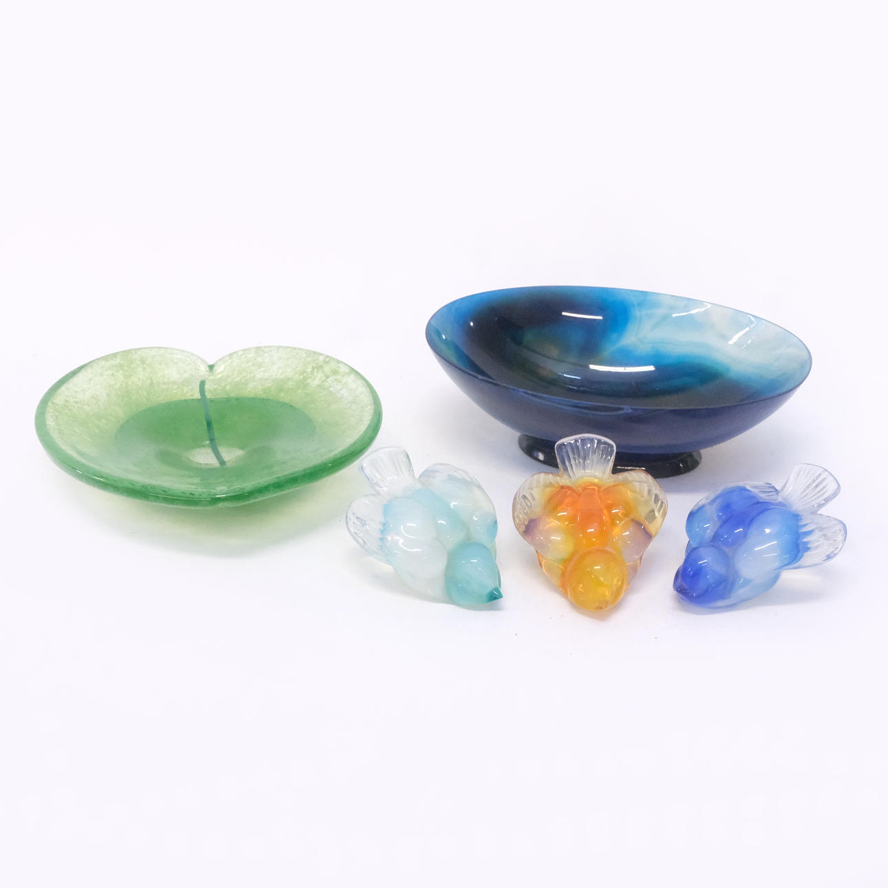 KONSTGLAS, FEM DELAR.