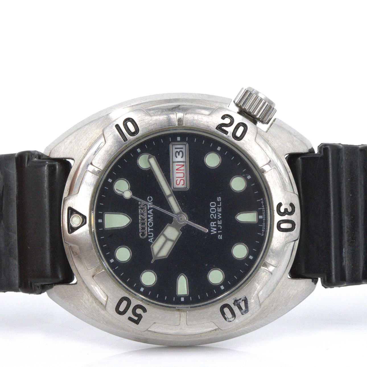 CITIZEN. "Dolphin", R 200 Automatic, dykarur, automatic, gummiarmband, Japan.