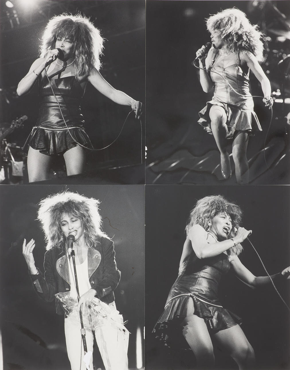 TINA TURNER. 4 st, fotografier, omärkta.