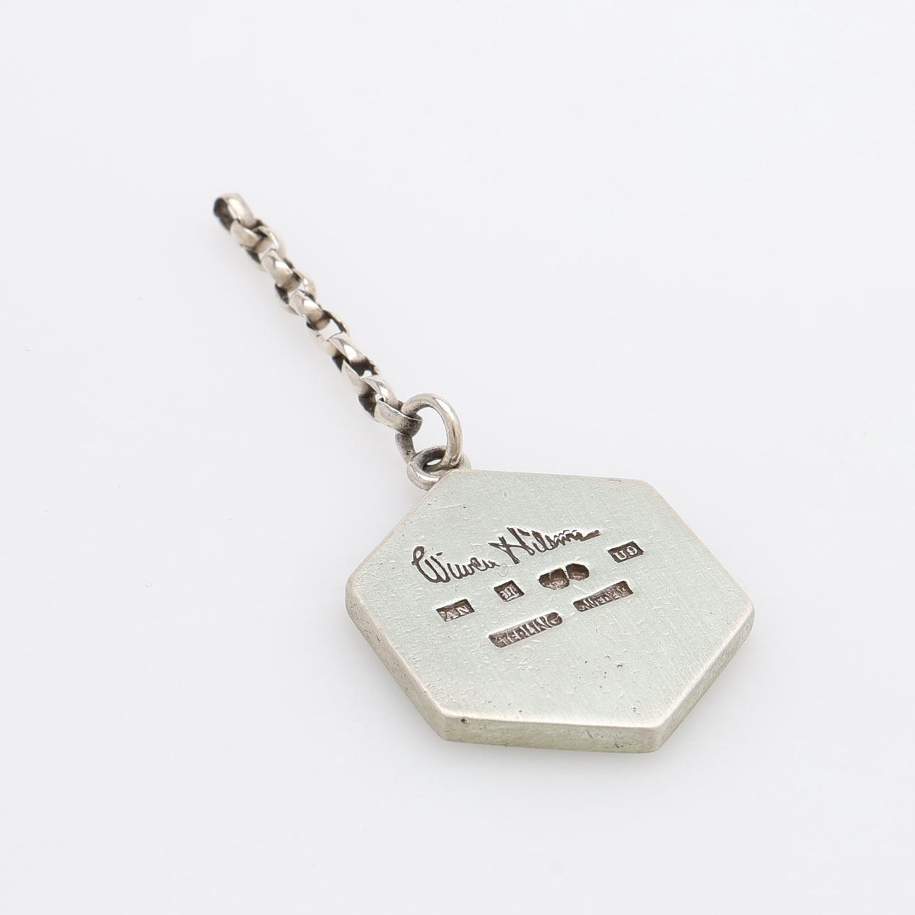 WIWEN NILSSON. NYCKELRING, STERLINGSILVER.