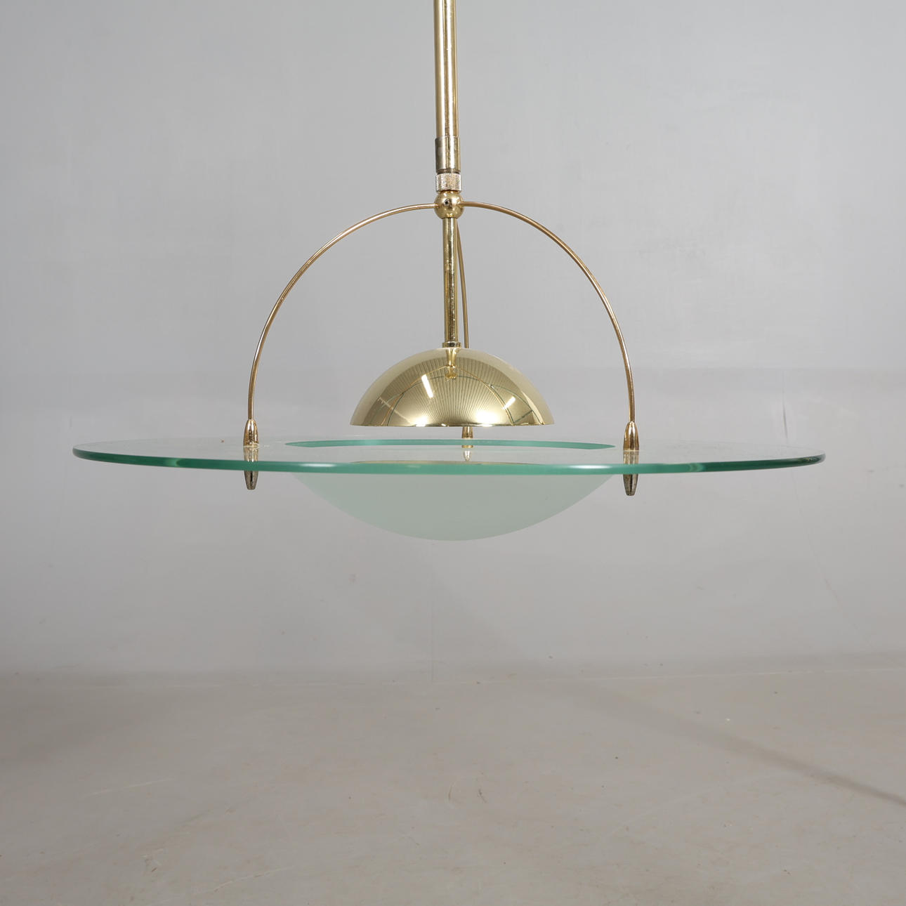 TAKLAMPA glas/metall. Massive.