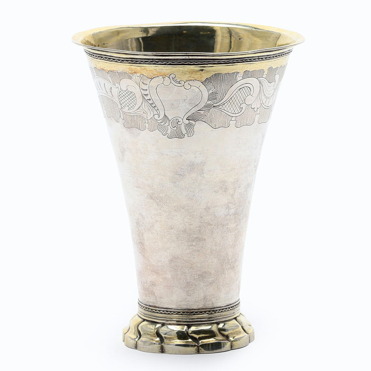 BEAKER. Silver, rococo, Berndt Johan Eschenburg, Enköping 1767.