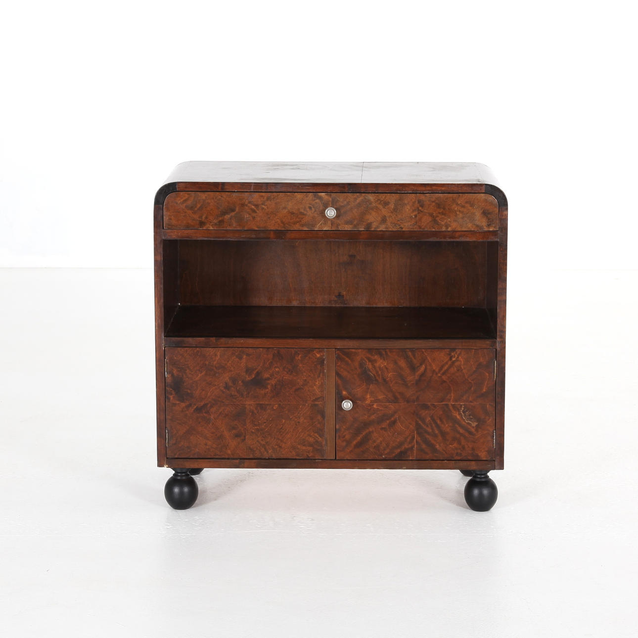 HYLLA MED SKÅP. Swedish Modern, 1930-tal.