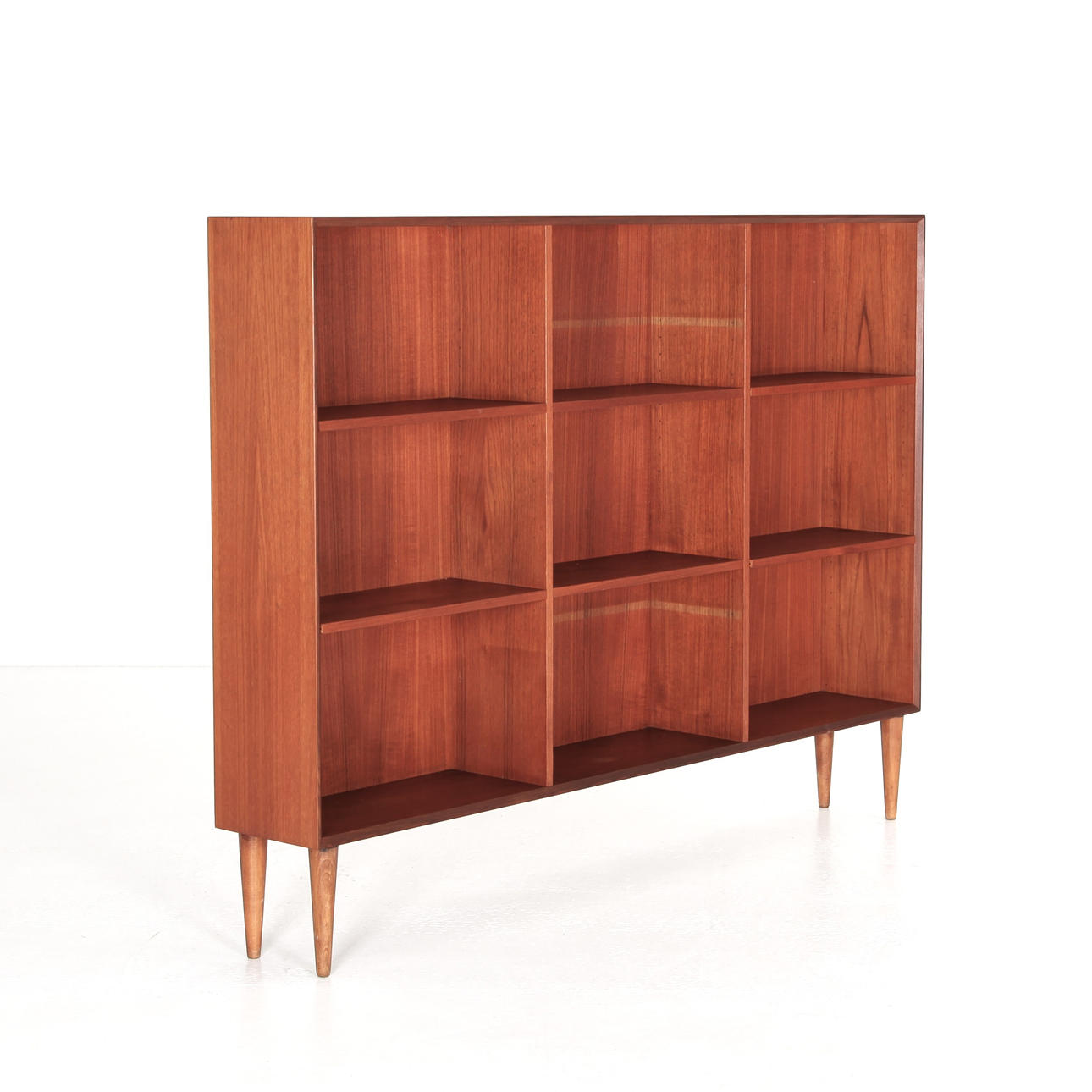 BOKHYLLA, teak, längd 164 cm, 1960-tal.