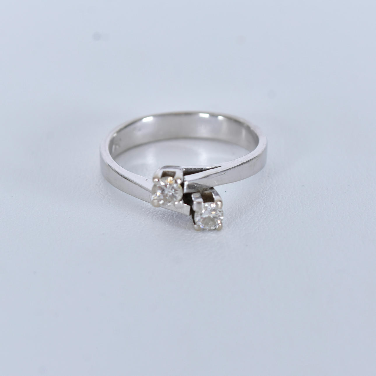 DIAMANTRING, 0,24ct, vitguld 18K.