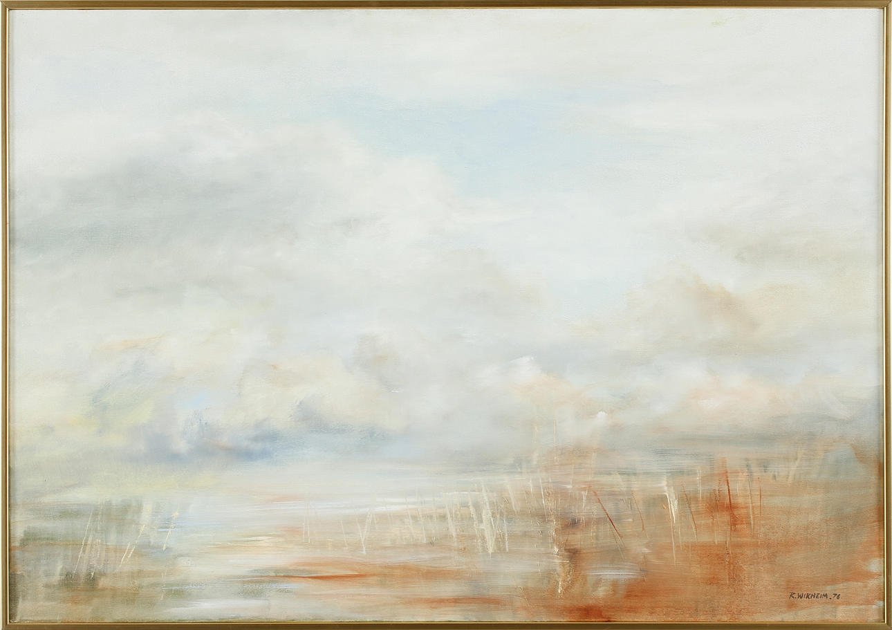 ROGER WIKHEIM. Olja på duk, signerad- 76.