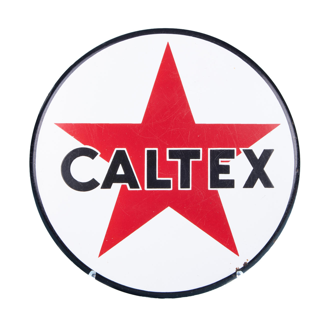 ENAMEL SIGN, Caltex, 20th century.