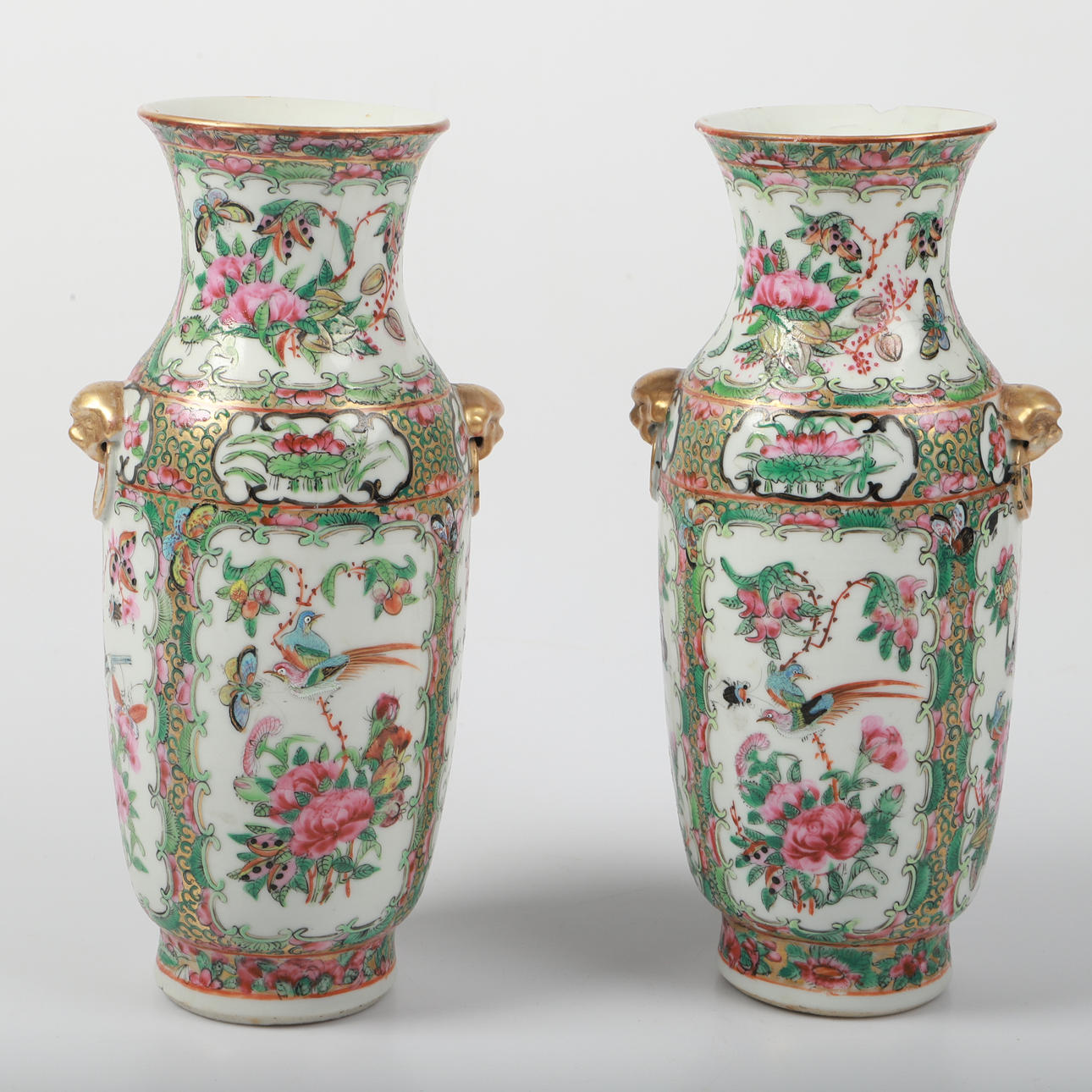 VASER, 1 par, porslin, Kina, 1900-tal.